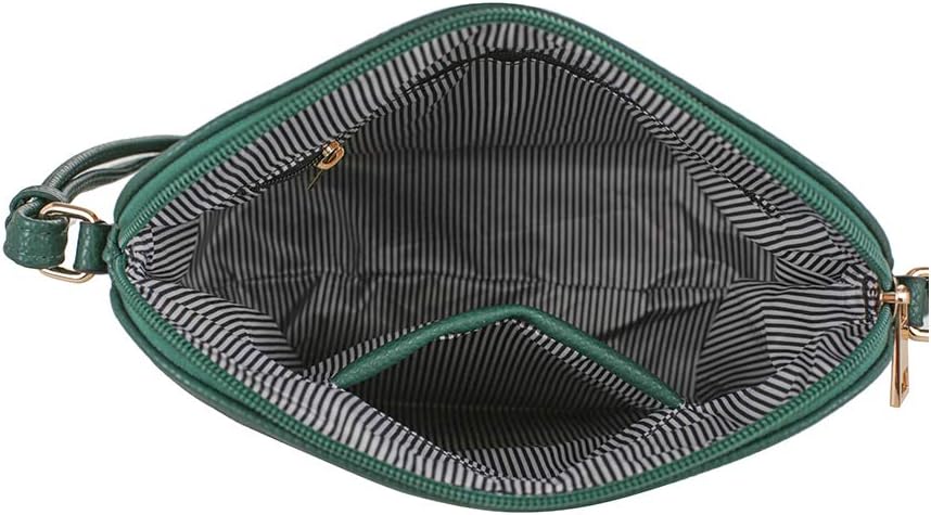 SG SUGU Lunar Lightweight Medium Dome Crossbody Bag Shoulder Bag with Tassel | Zipper Pocket | Adjustable Strap