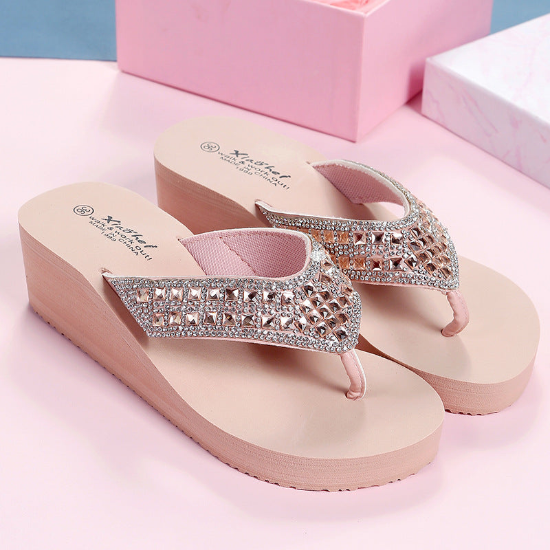 Women's Summer Rhinestone Slippers Women's Outdoor Fashion