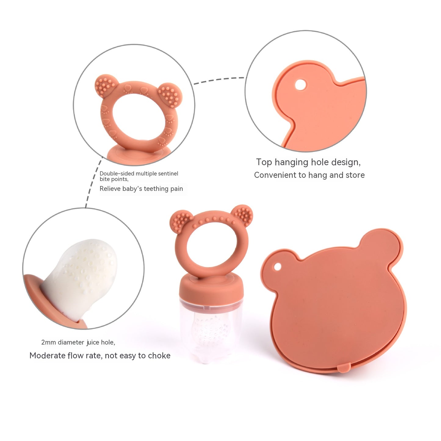 Household Bear Ice Tray Happy Bite Silicon Suit