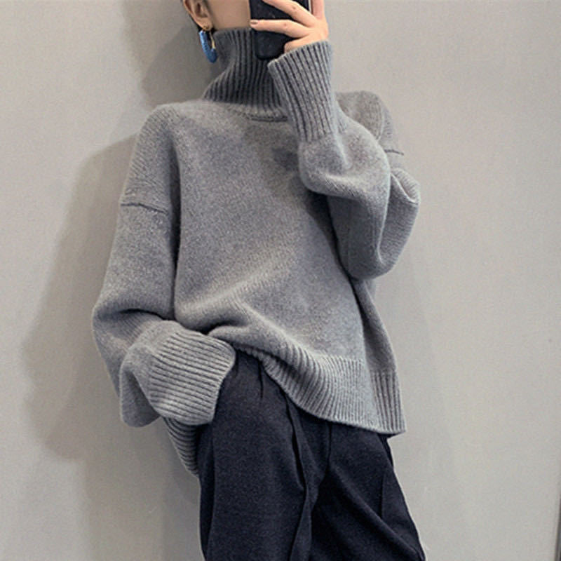 Knitted Casual Thickened Base Sweater