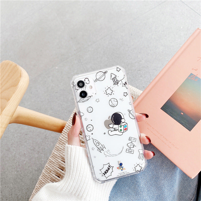 Side Cartoon Astronaut For Mobile Phone Case