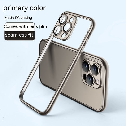 Matte Plating Frame Without Backboard Phone Case