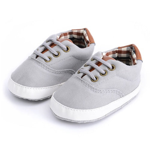 Solid color casual lace soft bottom baby canvas shoes baby shoes toddler shoes