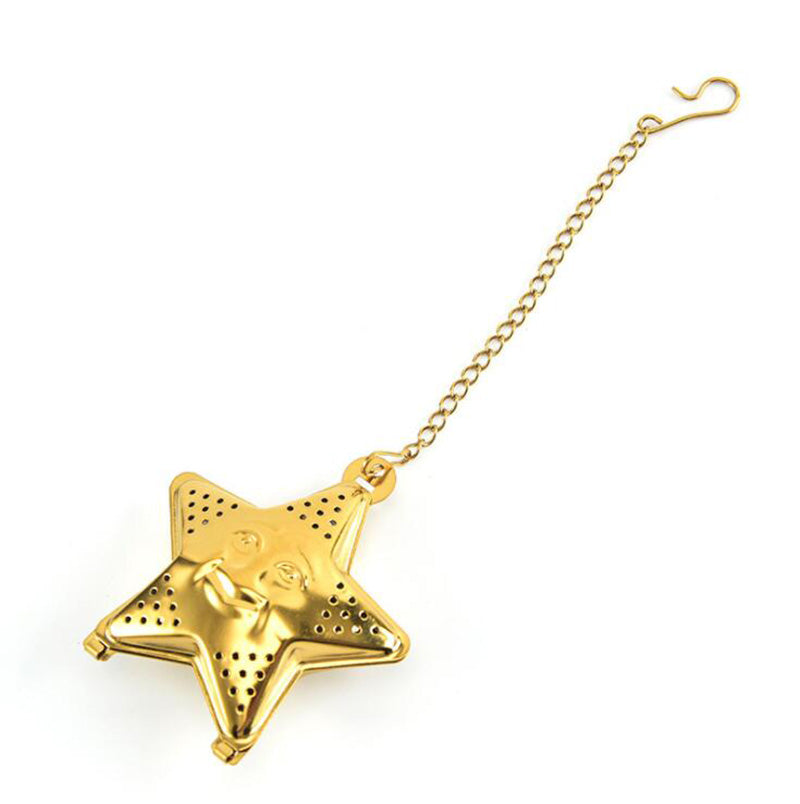 Hangable Stainless Steel Star-shaped Tea Leaking Tea Ball