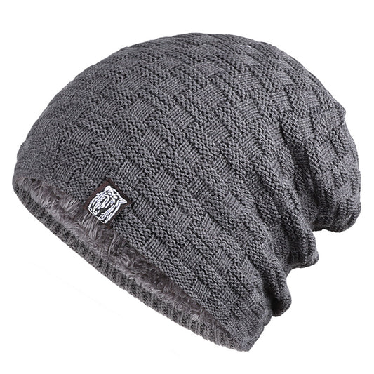 Tiger Label Fleece Warm Men's Hat