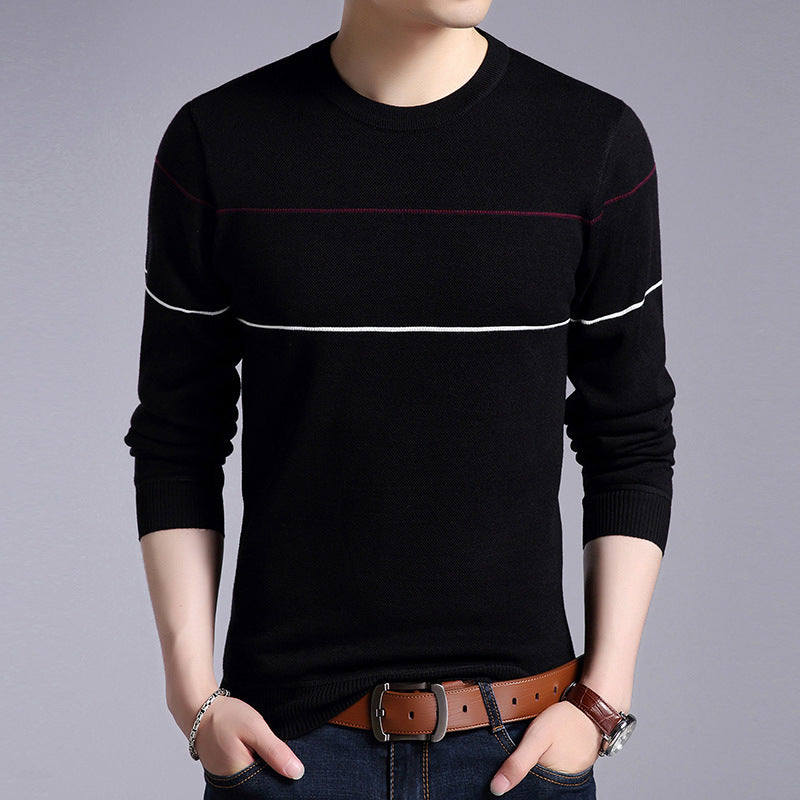 Men's Plush warm knit sweater