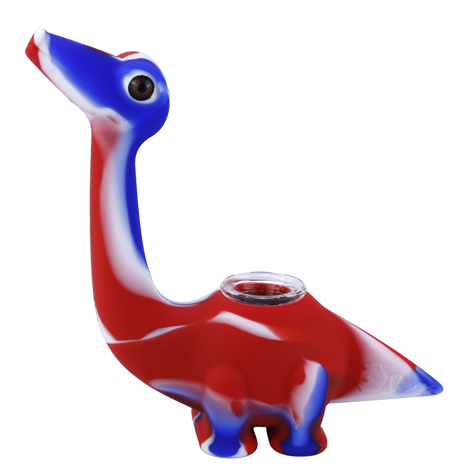 Food Grade Silicone Dinosaur Pipe Cartoon Shape