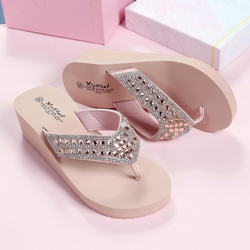 Women's Summer Rhinestone Slippers Women's Outdoor Fashion