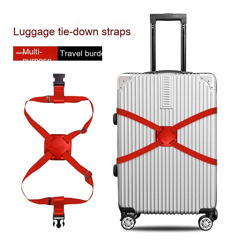 Safety Fixed Trolley Case Anti-shedding Elastic Tighten Rope Ratchet Tie Down Fixing Band