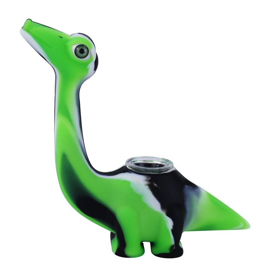 Food Grade Silicone Dinosaur Pipe Cartoon Shape