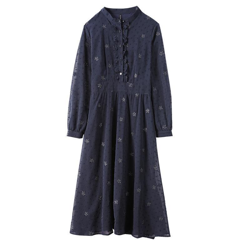 Women's Fashion Temperament Loose Waist Dress