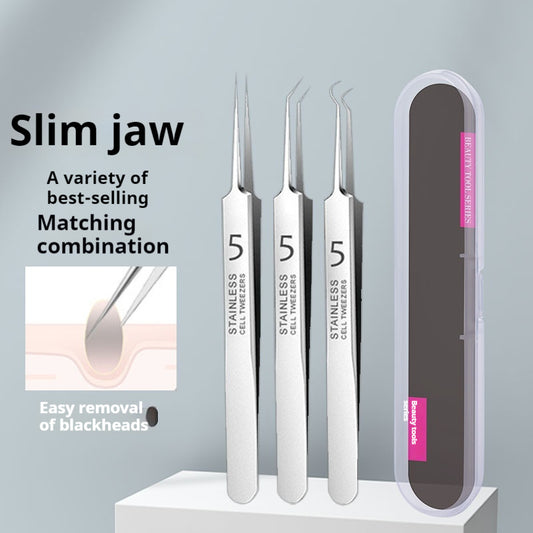 Acne Needle Set Stainless Steel Tweezers