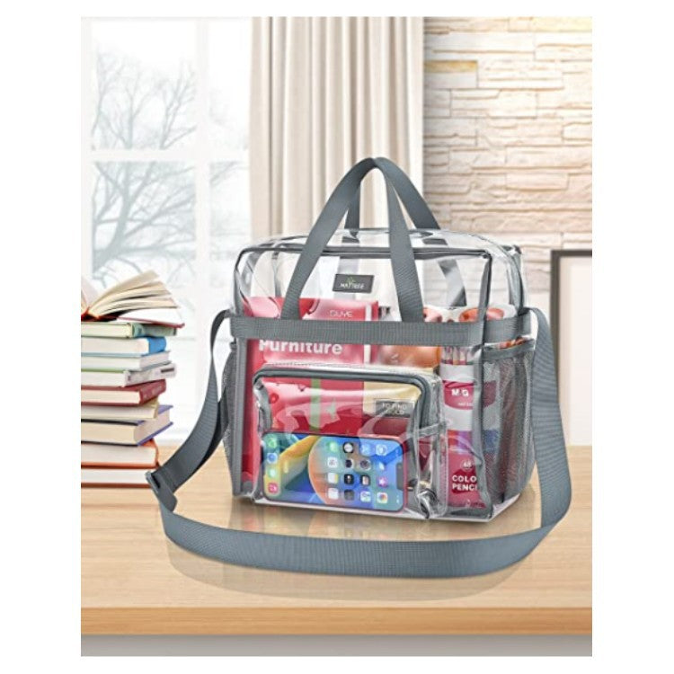 PVC Transparent Bags Handbag Portable Travel Buggy Bag