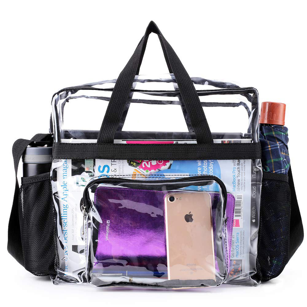 PVC Transparent Bags Handbag Portable Travel Buggy Bag