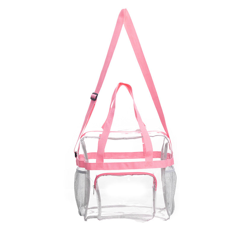 PVC Transparent Bags Handbag Portable Travel Buggy Bag