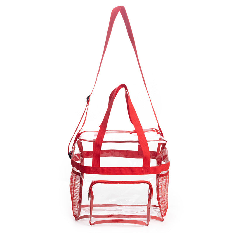 PVC Transparent Bags Handbag Portable Travel Buggy Bag