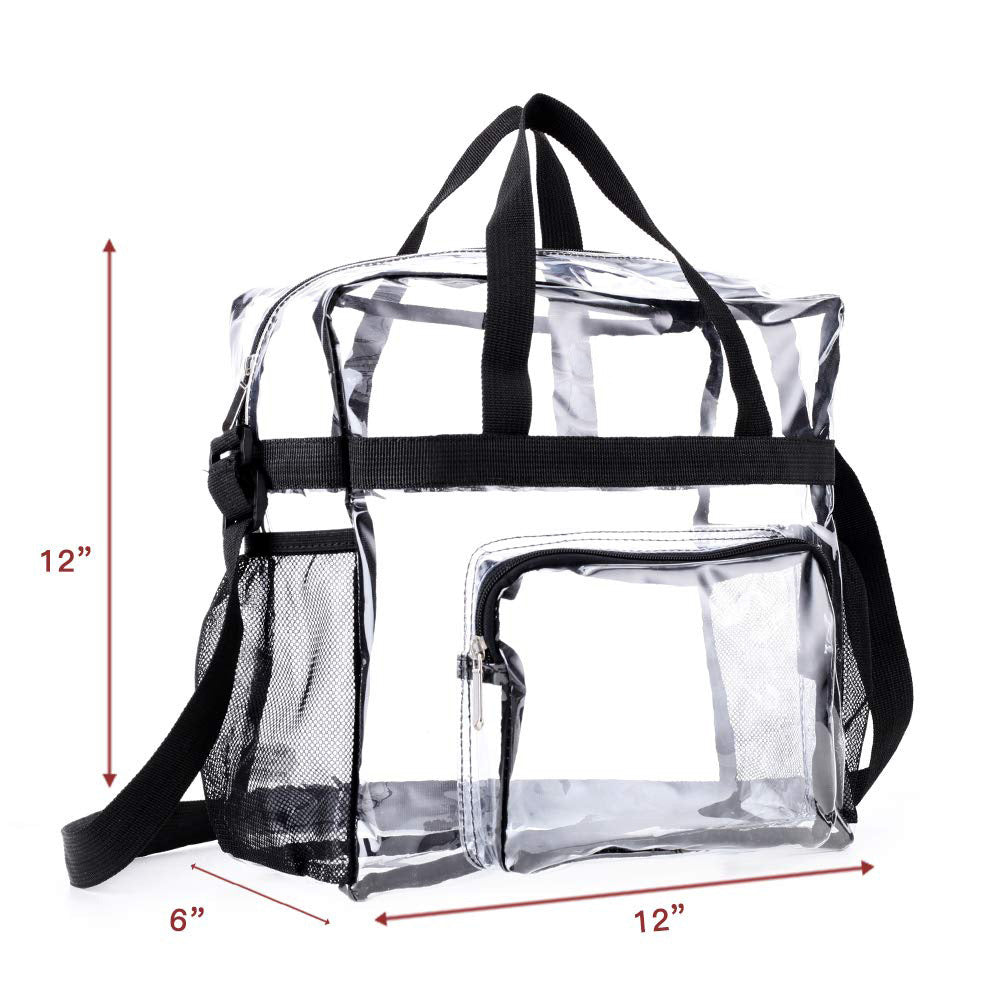 PVC Transparent Bags Handbag Portable Travel Buggy Bag