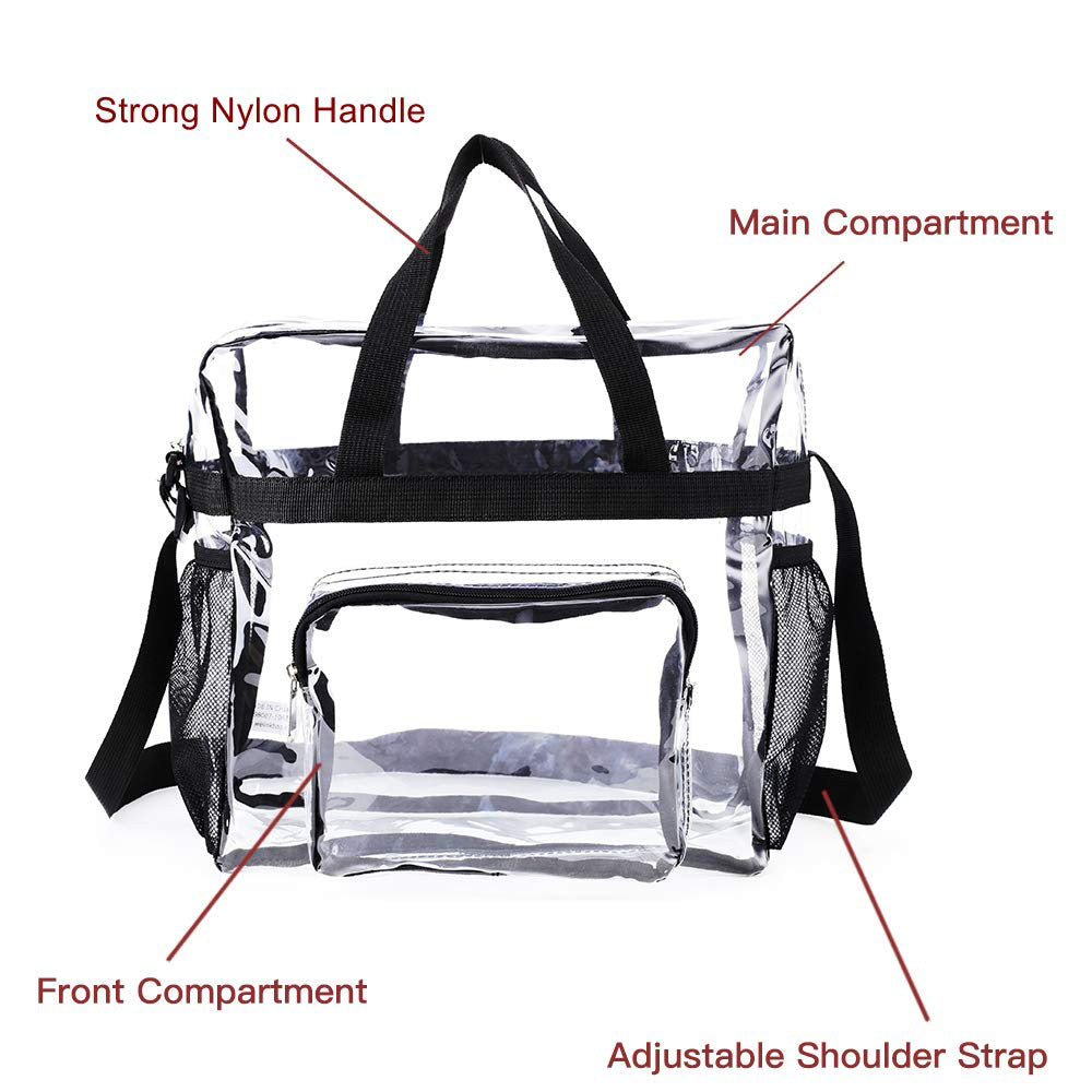 PVC Transparent Bags Handbag Portable Travel Buggy Bag