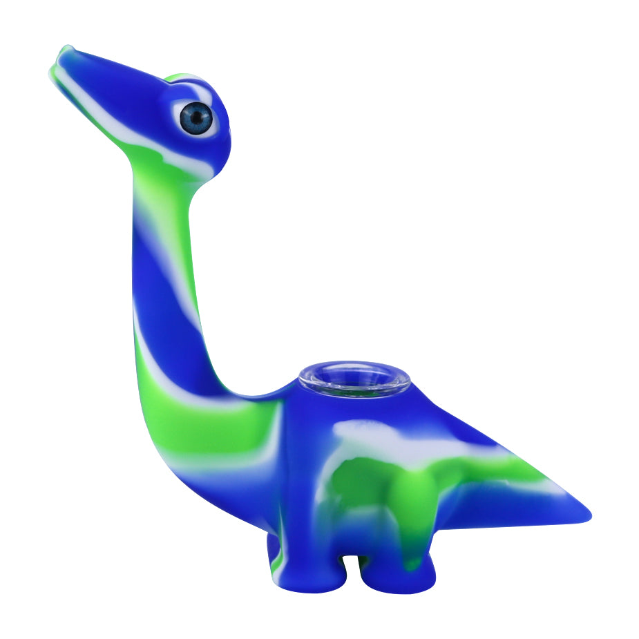 Food Grade Silicone Dinosaur Pipe Cartoon Shape