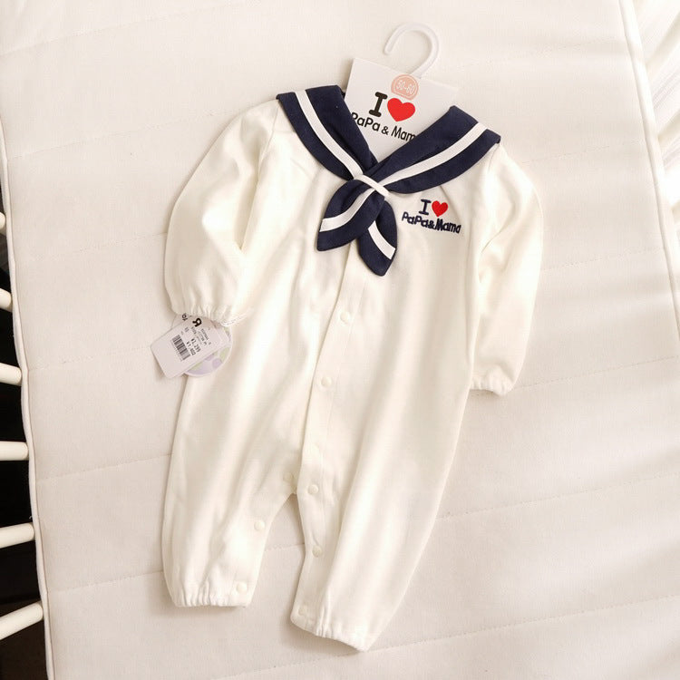 Navy Style Baby Clothes Newborn Clothes Baby Onesies