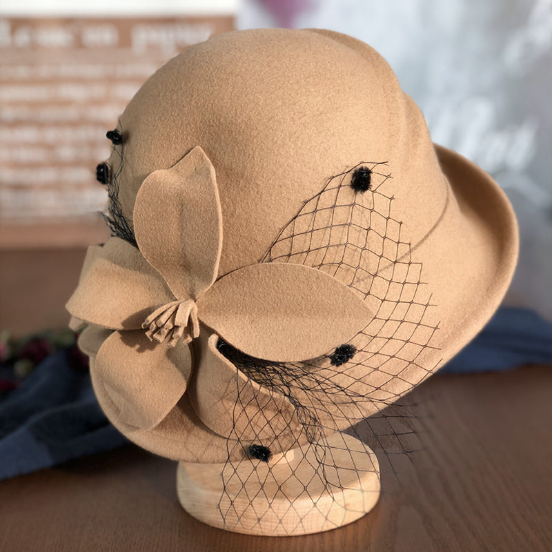 Ladies Dome Mesh British Ladies Elegant Hat