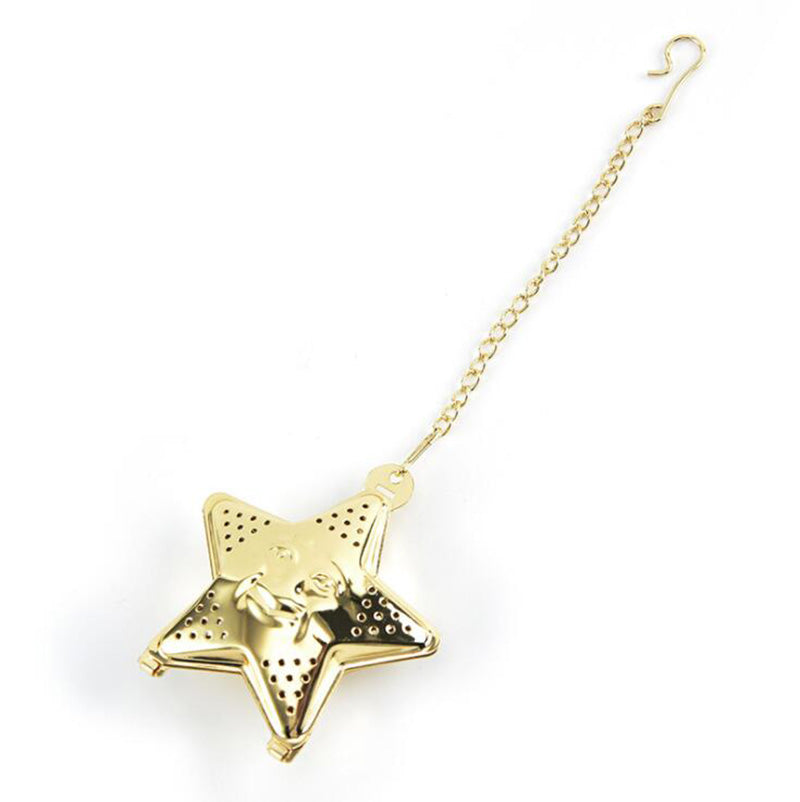 Hangable Stainless Steel Star-shaped Tea Leaking Tea Ball