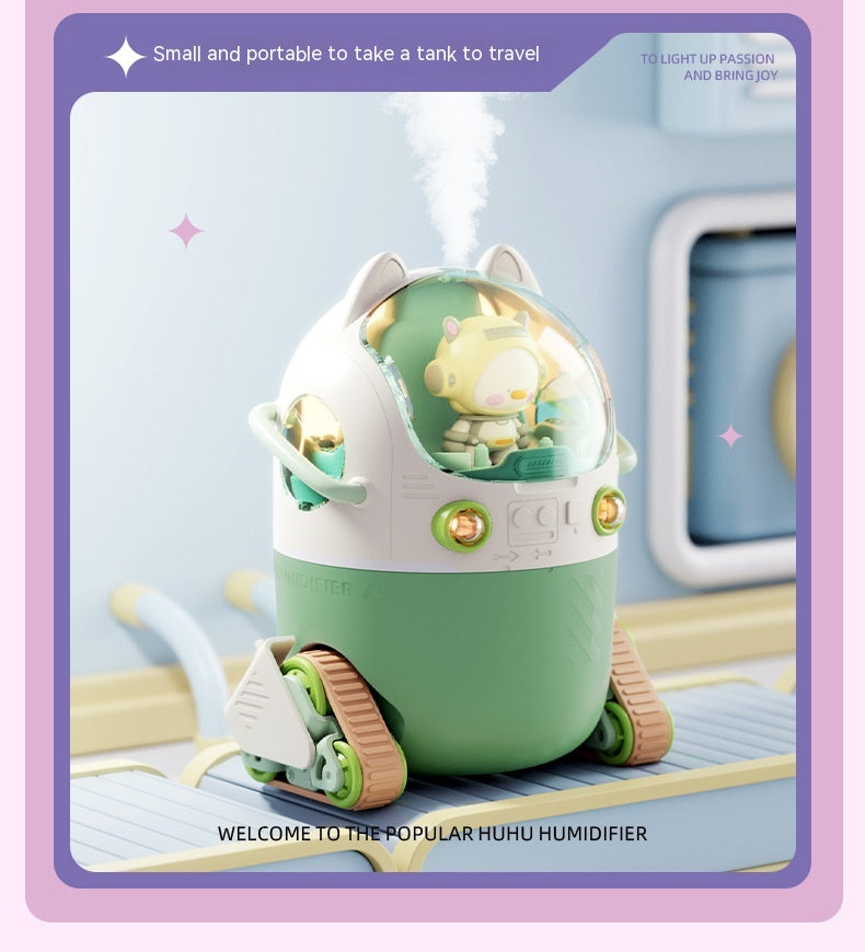 USB Small Heavy Fog Portable Water Replenishing Instrument Cartoon Space Capsule Doll Humidifier