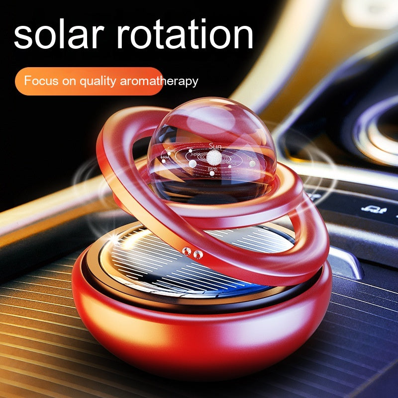 Solar Rotating Car Aroma Decoration Aluminum Alloy