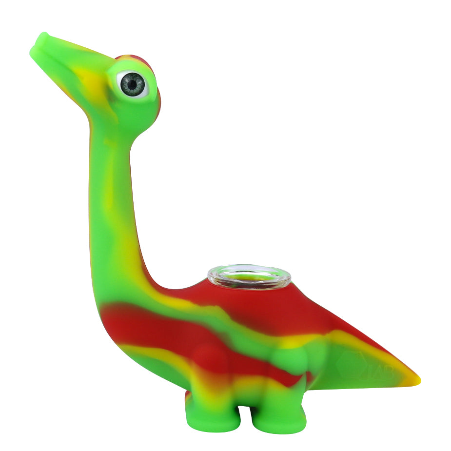 Food Grade Silicone Dinosaur Pipe Cartoon Shape