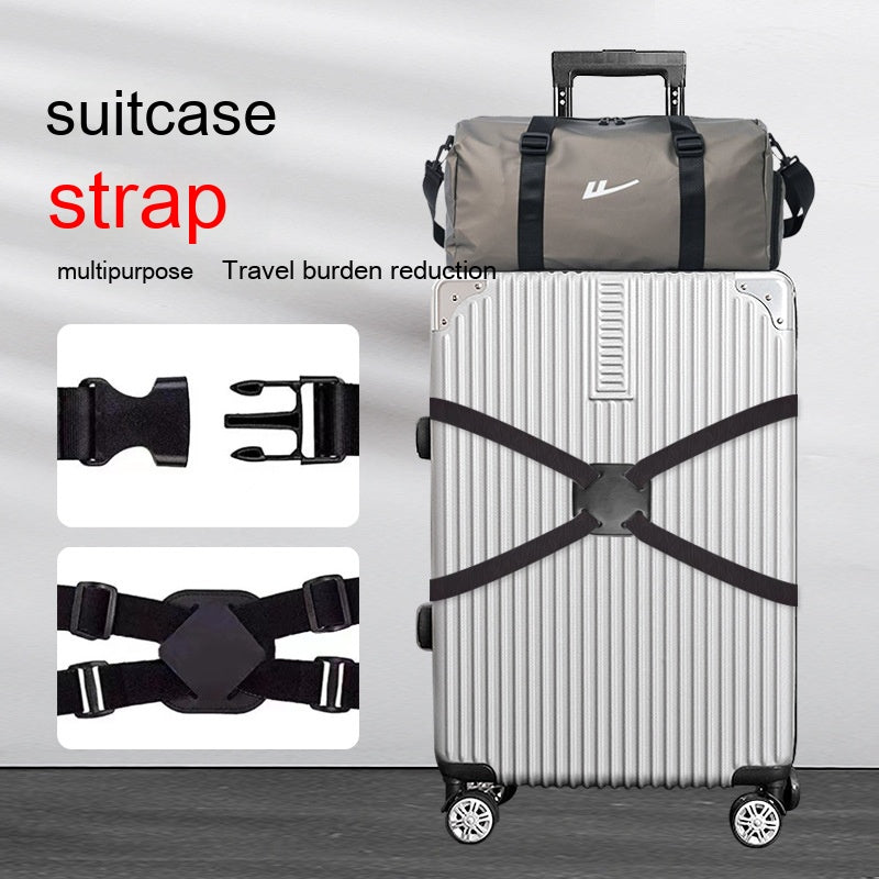 Safety Fixed Trolley Case Anti-shedding Elastic Tighten Rope Ratchet Tie Down Fixing Band